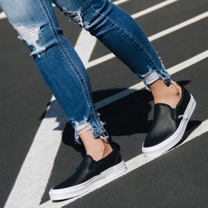 Vans Classic Slip-On Perforated Leather Sneaker